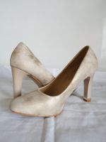 Pumps High Heels in Beige-Gold Gr.39 Glitzer Pumps wie neu Baden-Württemberg - Ehingen (Donau) Vorschau