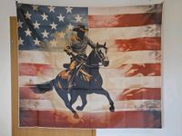 USA Cowboy  Rodeo Mustang Reiter Pferd Fahne 150x100 neu Rheinland-Pfalz - Urmitz Vorschau