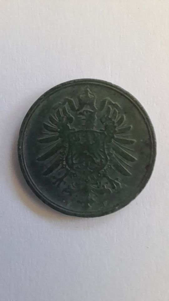 Münzen Deutsches Reich  1 Mark + 1 + 2 Pfennig in Wuppertal