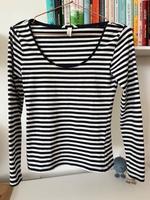 H&M Jersey Oberteil Gr.S Stretch Ringel Navy Weiß wenig getragen Saarbrücken-Mitte - St Johann Vorschau