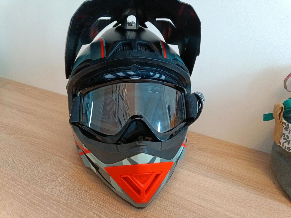 O'Neal MTB Helm L fullface + Brille in Sponheim