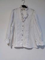 Original Alpen Trachten Bluse mit Spitze 42/ 44 schöner Ärmel München - Laim Vorschau