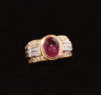 breiter Brillant Rubin Edelstein 750er Gold Damen Ring 3,44ct Schleswig-Holstein - Glücksburg Vorschau