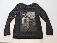 Langarmshirt schwarz mit Print für Damen ca. Gr. M Bayern - Köditz Vorschau