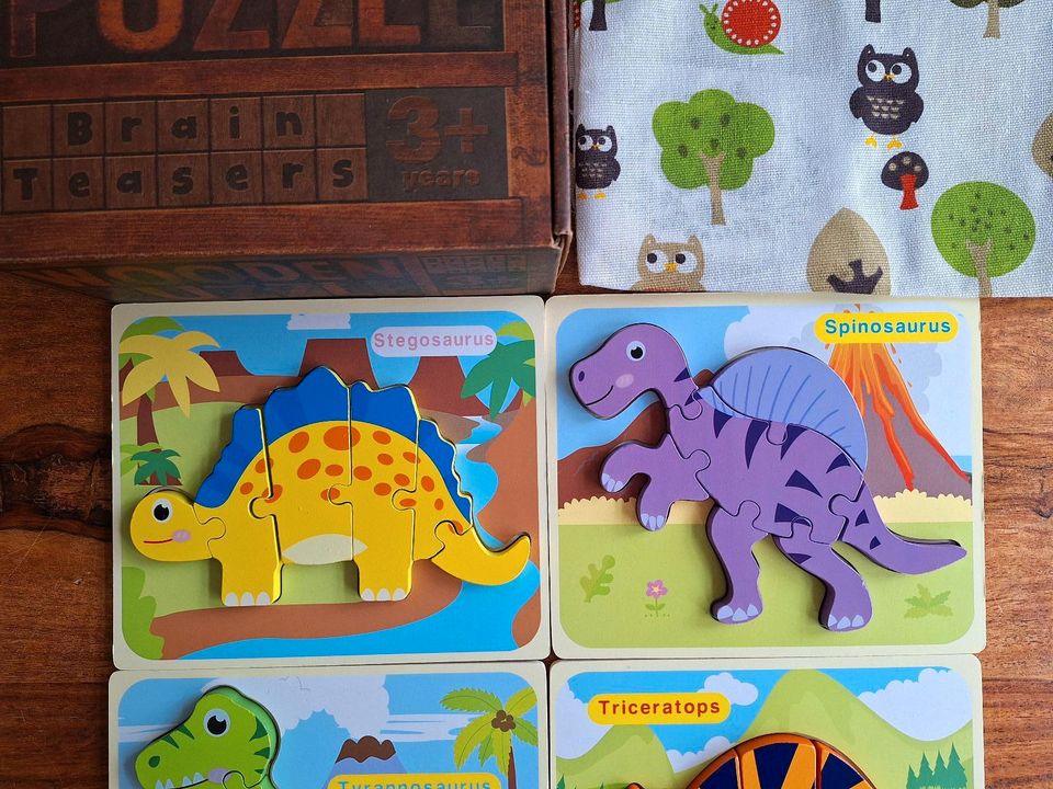 6 Dino-Holzpuzzle in Leipzig