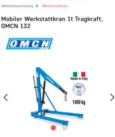 Omcn 132 Werkstattkran 1000kg Hessen - Limburg Vorschau