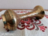 Vintage Indische Messing Tisch-Vase mit schönen Ornamenten H 15cm Bayern - Aindling Vorschau