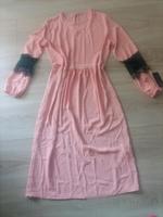 Kleid mit Spitze korallenrot, rose neu mit Etikett Einheitsgröße Niedersachsen - Holzminden Vorschau