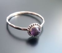 925 Sterling Silber Ring Amethyst Edelstein Gr. 18 o. 19 Schmuck Niedersachsen - Hessisch Oldendorf Vorschau