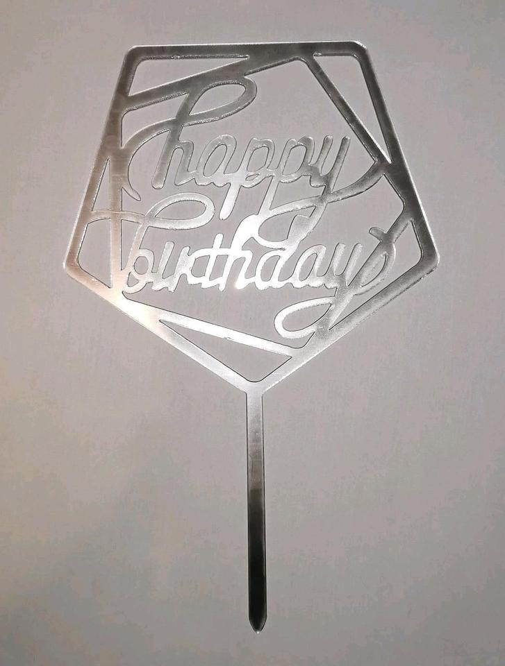 Birthday Cake Topper Geburtstags Torten Stecker Deko Hochzeit in Nürnberg (Mittelfr)