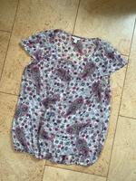 ESPRIT Top T-Shirt transparent Gr. S Muster creme bordeaux Brandenburg - Hennigsdorf Vorschau