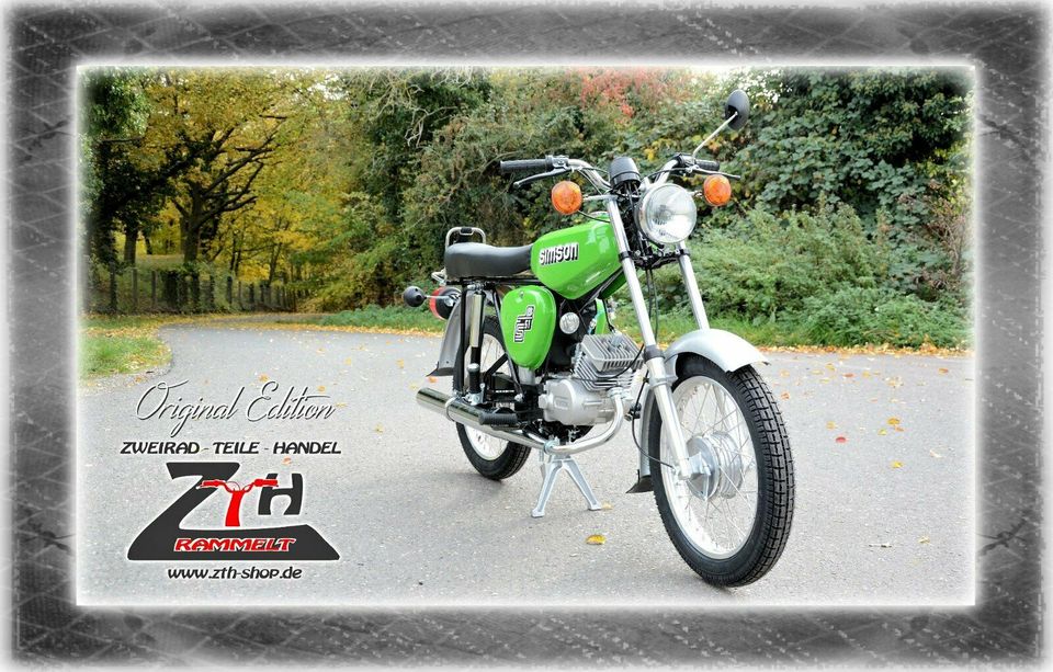 Simson S51 -NEUAUFBAU- Original Edition - Black Green Original B in Wiehe