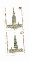 Ungestempelte Doppel-Briefmarke Schinkel-Denkmal Kreuzberg Bayern - Kirchham Vorschau