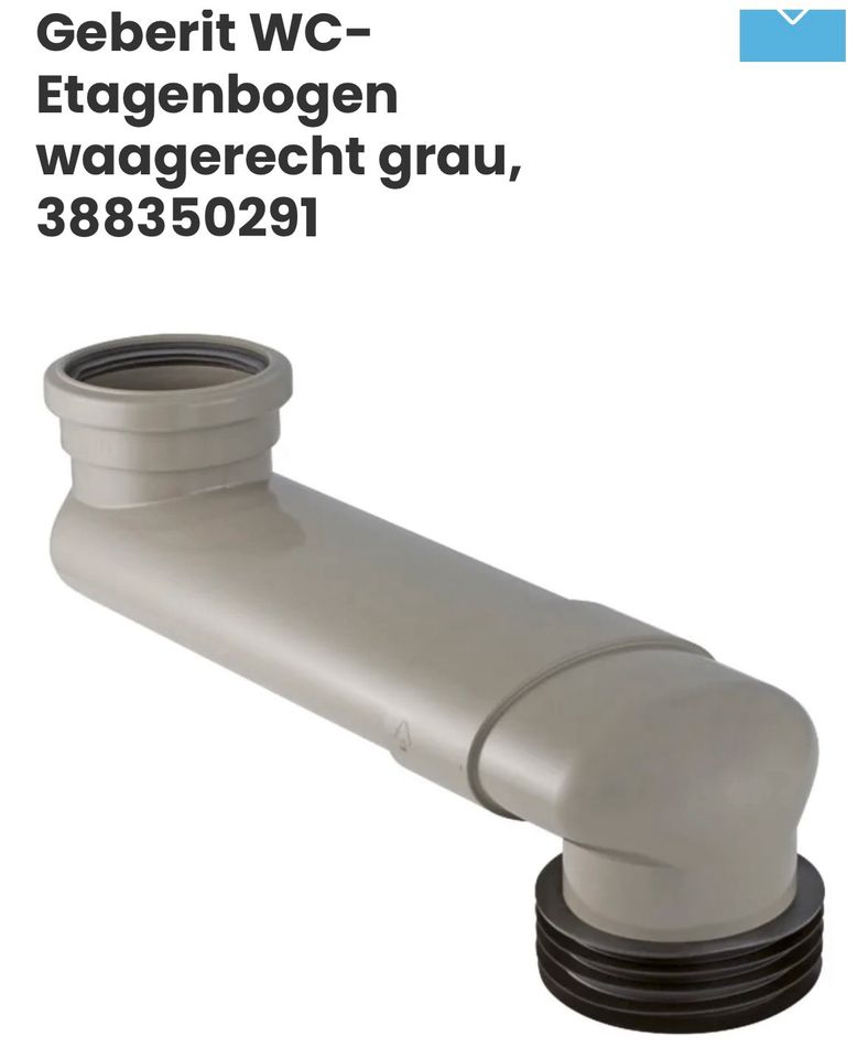 Geberit Etagenbogen/WC in Seeheim-Jugenheim