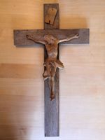 Jesus am Kreuz, Holzkreuz, INRI Bayern - Gangkofen Vorschau