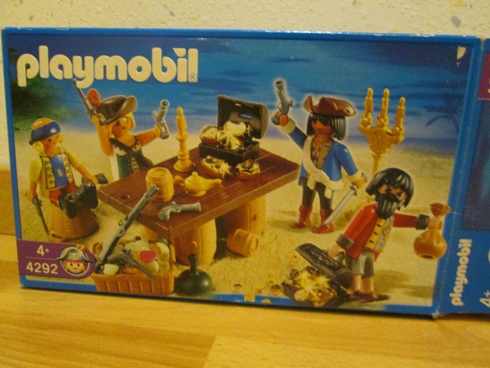 Playmobil 4292 Piratenbande mit Beuteschatz und Rumfässern in Diemelsee