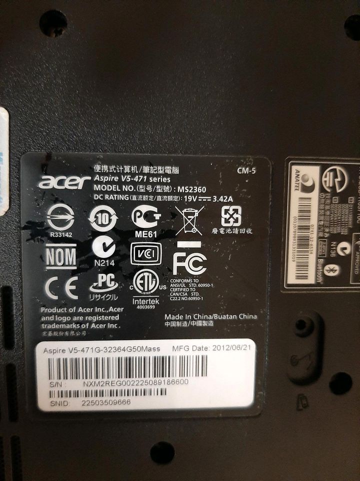 Laptop Acer Aspire V5-471 series intel i3 in Limburg