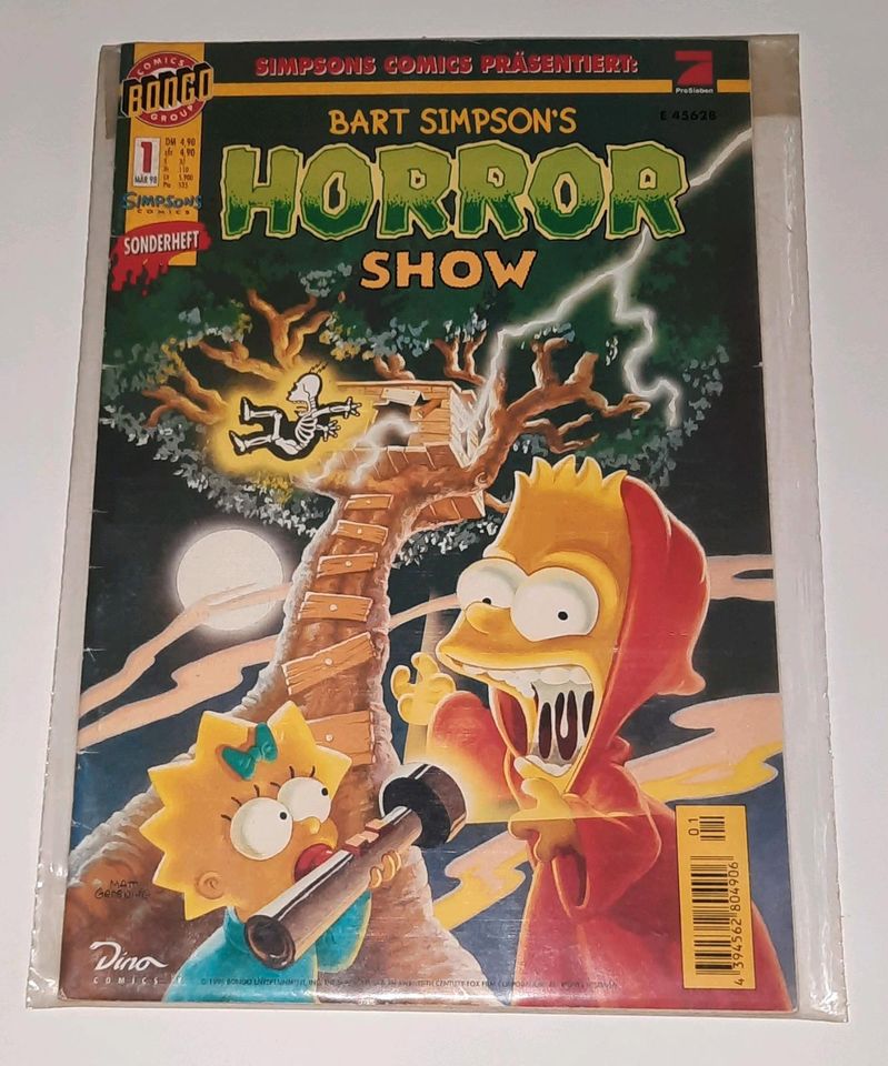 Simpsons Comics Nr. 1 Hefte Horror Bongo Dino Bart Homer special in Recklinghausen