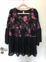 Tunika Bluse schwarz pink 3 d bedruckt gr 48 neu Baden-Württemberg - Rottweil Vorschau