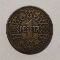 1 Peseta Pesete Münze Spanien 1944 Bayern - Trogen Vorschau