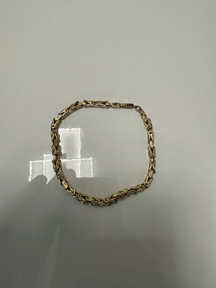 Königsketten Armband 585 14 Karat 22 cm 0.5 mm König Kette in Bochum