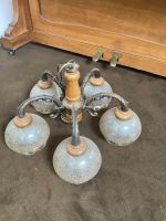 alte Lampe mit Messingarmen und Glasschirmen Bayern - Windischeschenbach Vorschau