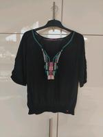 EDC Bluse, schwarz, mit Stickerei, L, Baden-Württemberg - Knittlingen Vorschau