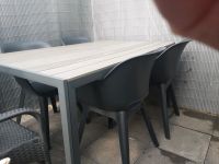 Gartenmöbel Tisch mit 4 Stühlen grau Nordrhein-Westfalen - Erftstadt Vorschau