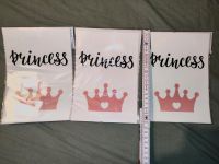 Neu Bügelbilder Prinzessin princess Krone crown rosa Bügelfolie Hamburg - Wandsbek Vorschau