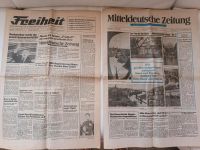 Tageszeitung letzte Ausgabe Freiheit und erste MZ  Ausgabe Sachsen-Anhalt - Halle Vorschau
