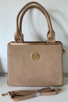 NEU * große beige Handtasche Schultertasche * goldenes MK Emblem Düsseldorf - Benrath Vorschau