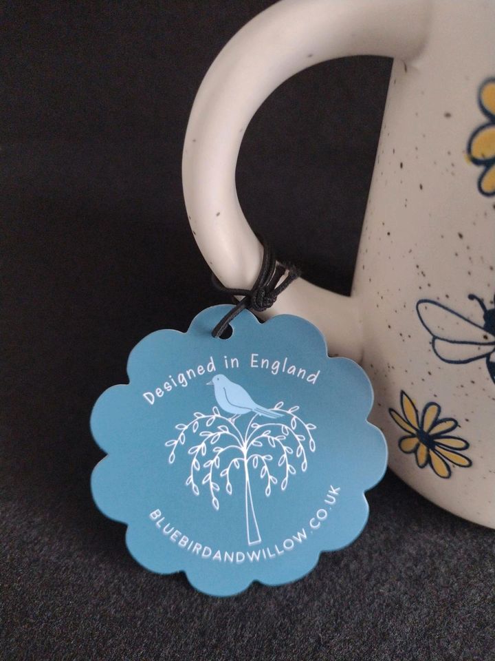 Neu Tasse Becher Kaffeetasse Bluebirdandwillow Bienen Blumen in Fürth