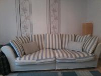 Big Sofa in blau/weiß Sachsen - Puschwitz Vorschau