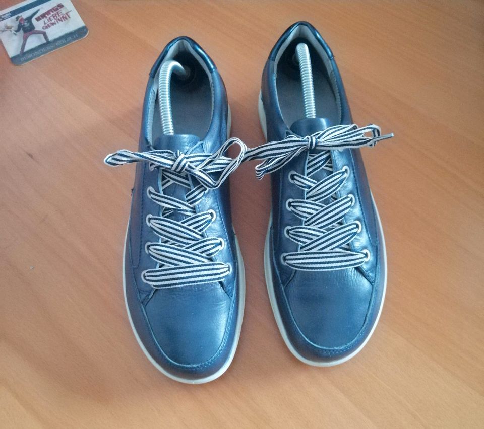 ARA Leder-Sneaker Größe 8 - tiefdunkelblau in Hilden