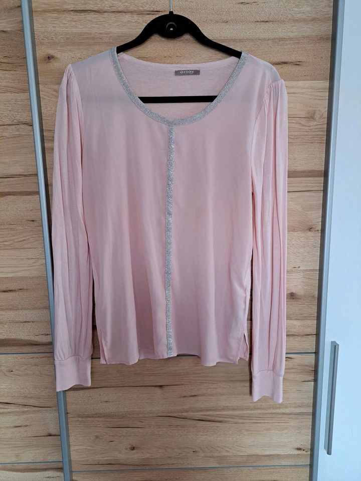 Shirt Blusenshirt rosa Damen Orsay M in Oberbergkirchen