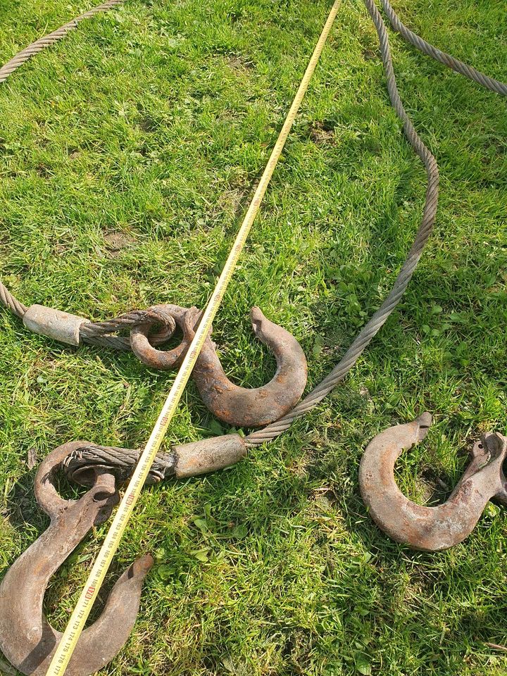 Stahlseil Drahtseil Öse Haken in Eiselfing