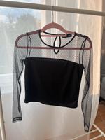 Cropped Shirt mesh Tüll schwarz Größe S Hessen - Darmstadt Vorschau