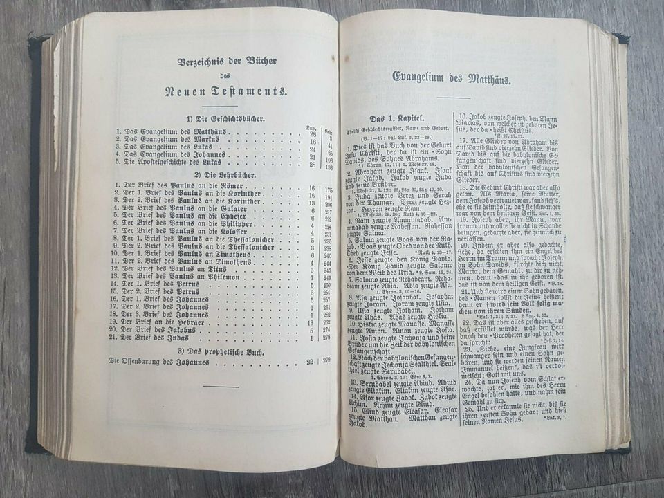 Buch: Die Bibel oder die ganze heilige Schrift (AT + NT) von 1933 in Tannenberg