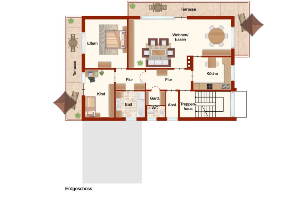 Wohnhaus mit Mehrgenerationen-Wohnungsmöglichkeit in Weidhausen