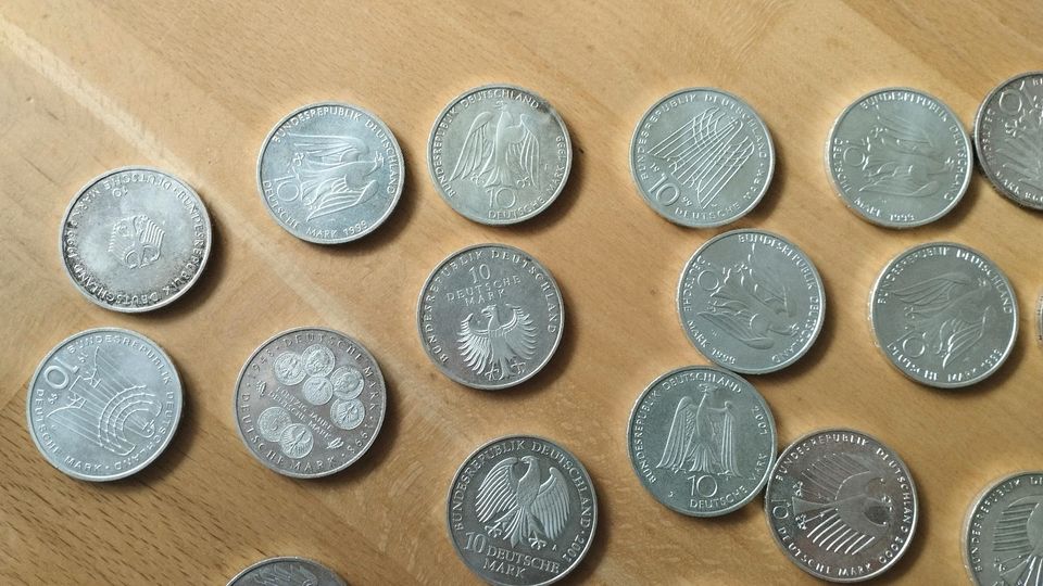 10 D-Mark Silbermünzen - 30 Stck. in Jena