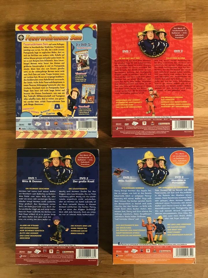 Kinder DVD Paket Bob der Baumeister / Feuerwehrmann Sam / u.a. in Gensingen