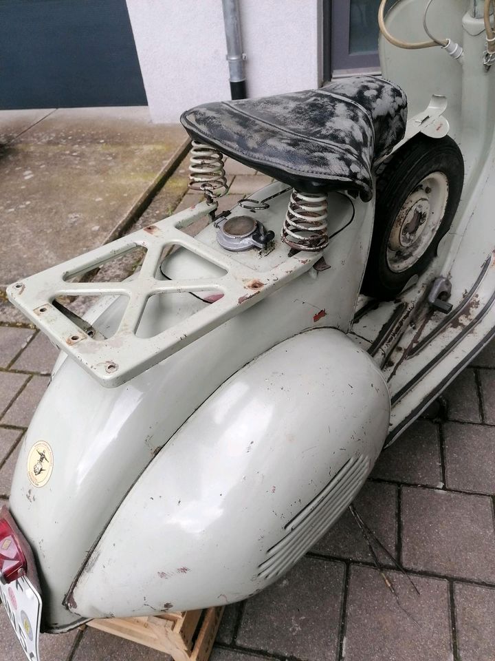 Vespa ACMA 1954, beilackierter O-Lack, dt. Papiere, Eintragungen in Remchingen