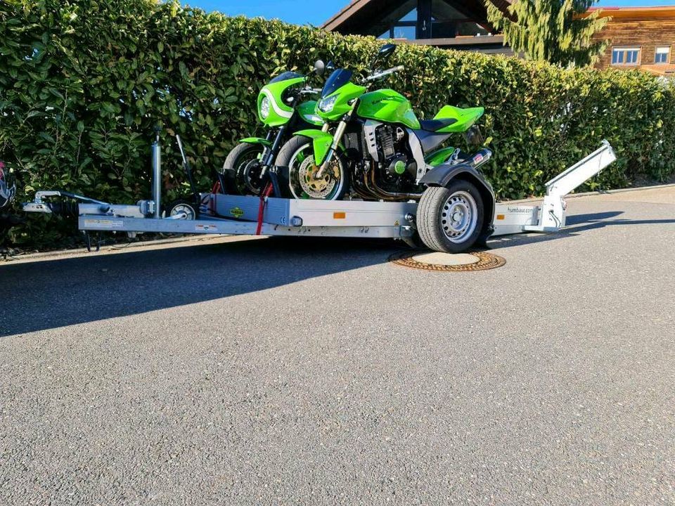 Absenkanhänger für 2 Motorräder Mietanhänger vermieten verleih in Mosbach