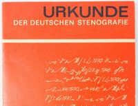 SUCHE Urkunde der Deutschen Stenografie vom 1. Juni 1970 Mecklenburg-Vorpommern - Boizenburg/Elbe Vorschau