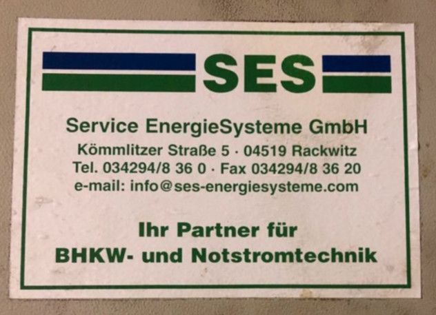 BHKW MAN Motor Blockheizkraftwerk Synchrongenerator Strom Wärme in Zörbig