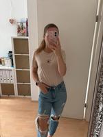 Tommy Hilfiger T-Shirt Logo Top Shirt beige Basic Burglesum - St. Magnus Vorschau