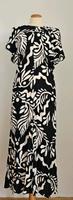 H&M Midi Kleid schwarz creme Blätter 42 44 L XL neuwertig Hessen - Kassel Vorschau
