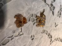 Modeschmuck 2 Broschen Motiv Elefant goldfarben/Strass Nordrhein-Westfalen - Meerbusch Vorschau