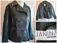 Ungetragene Janina Curved Kunstleder Jacke Bikerjacke 48 schwarz Bayern - Straubing Vorschau