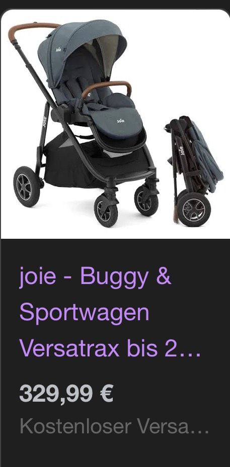 Joie versatrax Kinderwagen Buggy in Oberhausen